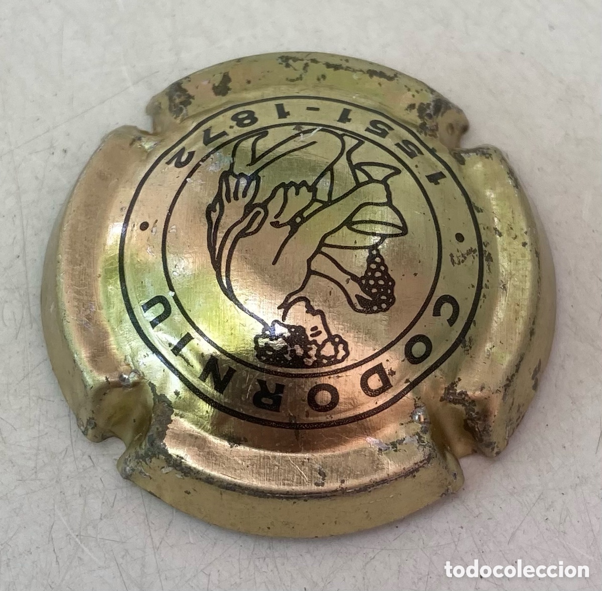 Coleccionismo de cava: CHAPA XAPA CAPSULE PLACA CAVA CODORNIU (2). ALJ-2 - Foto 2