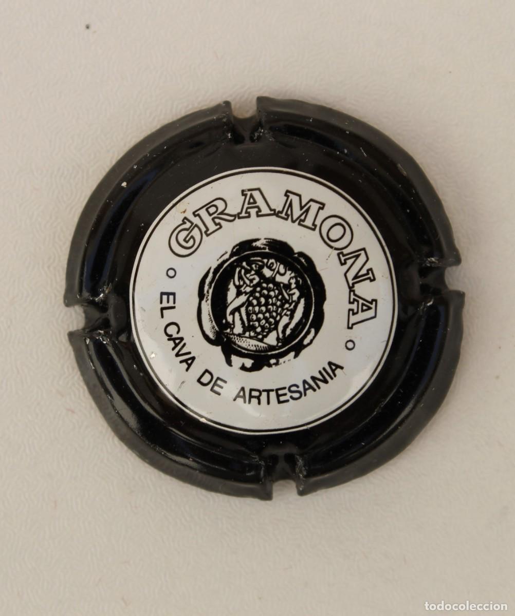 Coleccionismo de cava: PLACA CHAPA DE CAVA GRAMONA - Foto 1