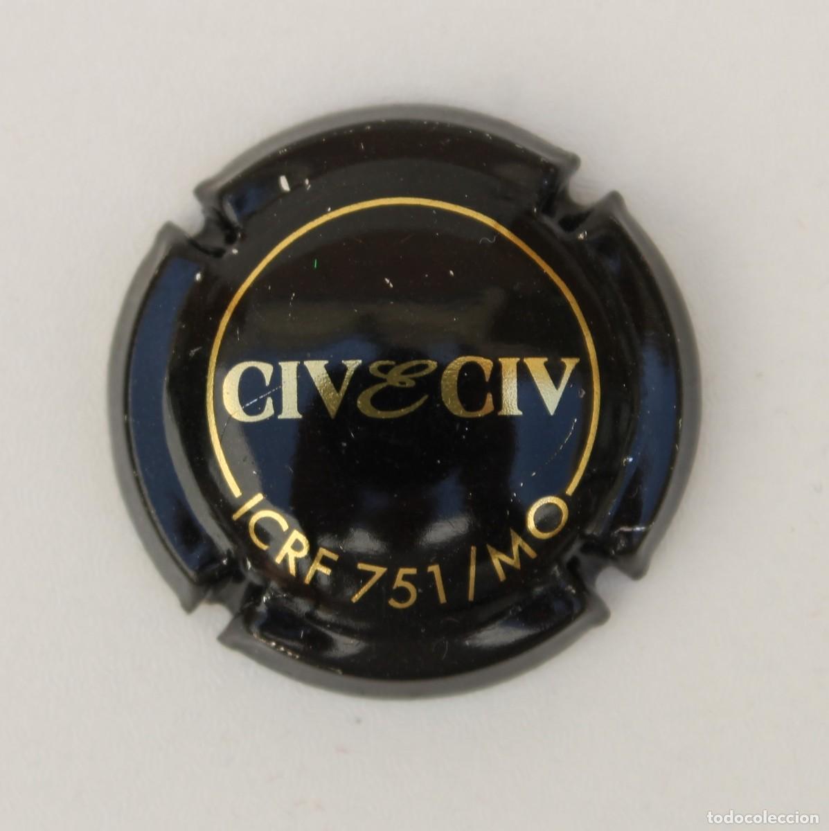 Coleccionismo de cava: PLACA CHAPA DE CAVA CIV & CIV - Foto 1