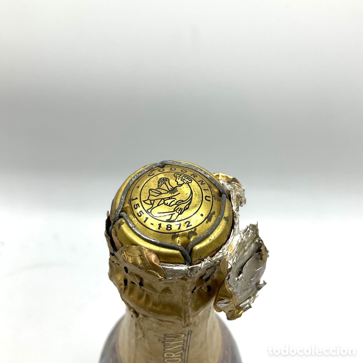 Coleccionismo de cava: BOTELLA DE CAVA CODORNIU EXTRA SEC - Antigua botella llena sin abrir - Foto 3