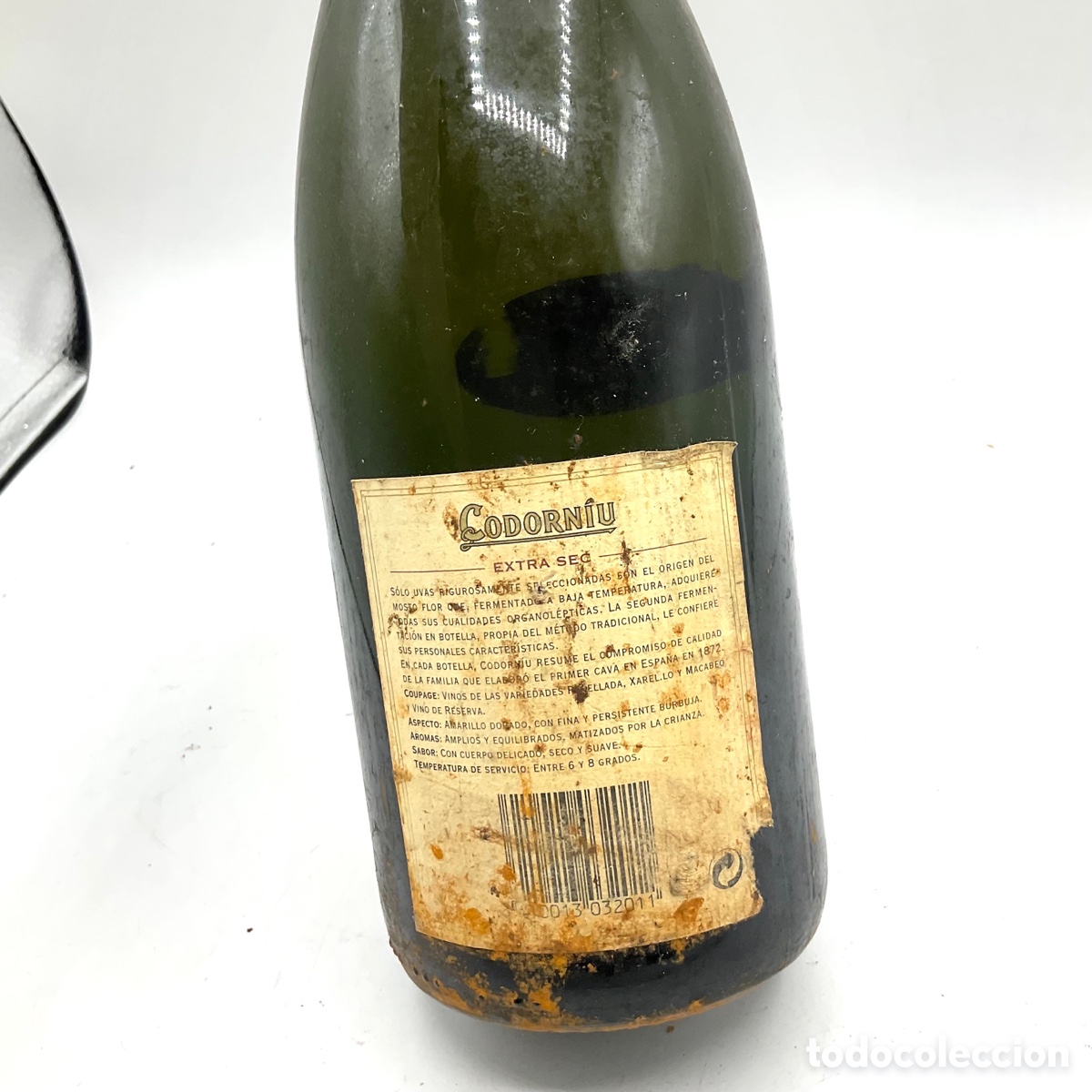 Coleccionismo de cava: BOTELLA DE CAVA CODORNIU EXTRA SEC - Antigua botella llena sin abrir - Foto 7