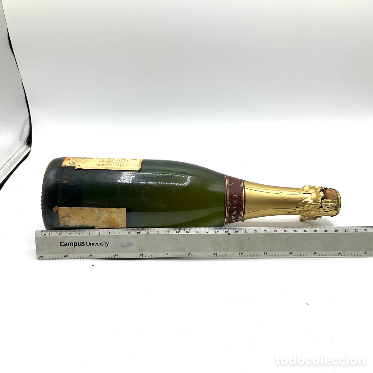 Coleccionismo de cava: BOTELLA DE CAVA CODORNIU EXTRA SEC - Antigua botella llena sin abrir - Foto 10