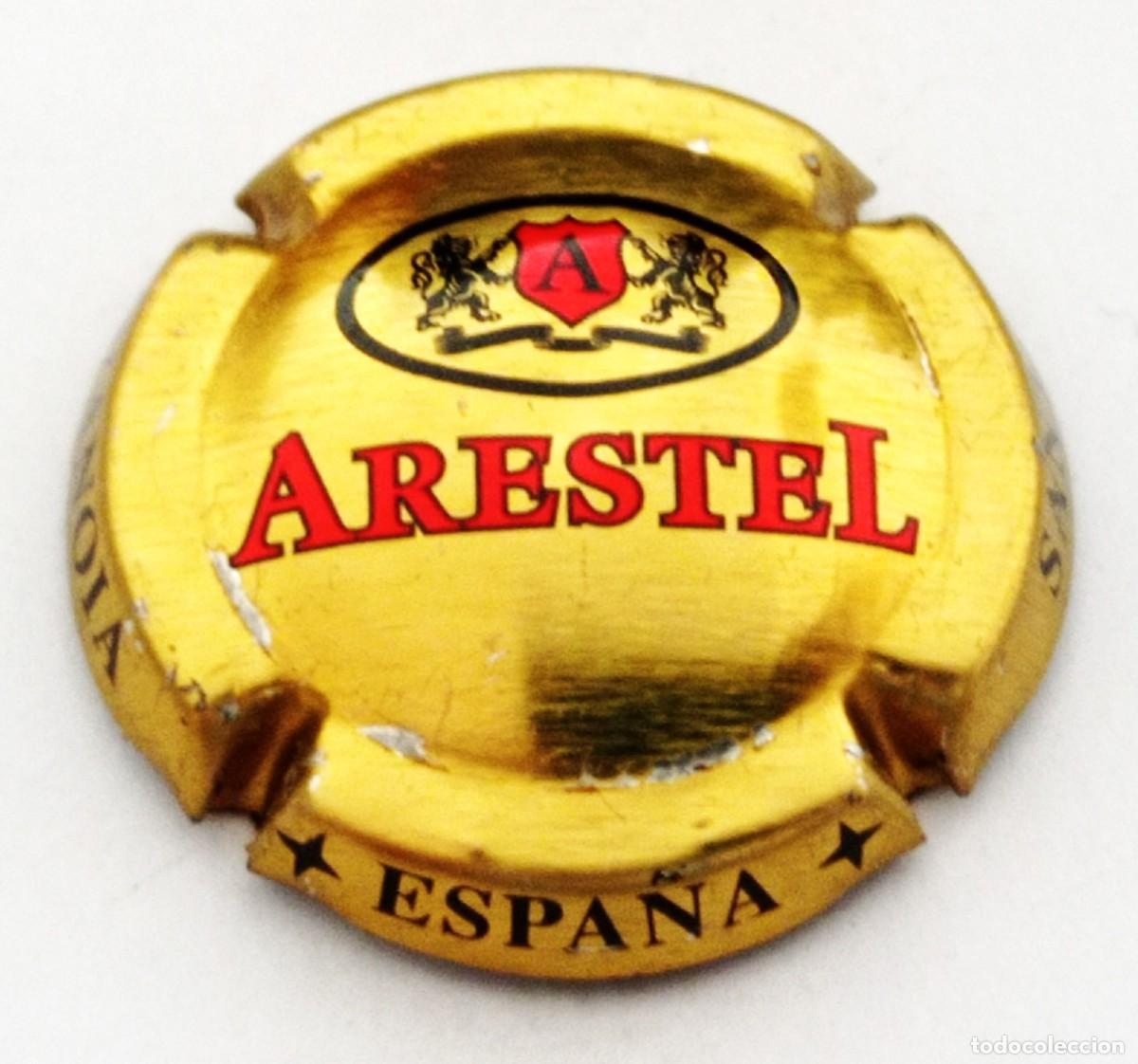 Coleccionismo de cava: PLACA CHAPA CAVA ARESTEL - Foto 1