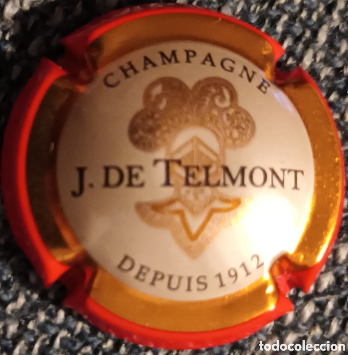 Coleccionismo de cava: CHAPA CHAMPAGNE J. DE TELMONT - Foto 1