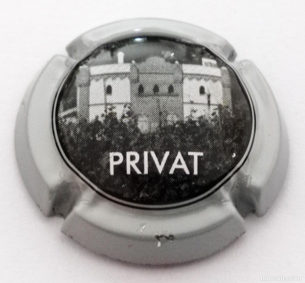 Coleccionismo de cava: PLACA CHAPA CAVA PRIVAT - Foto 1