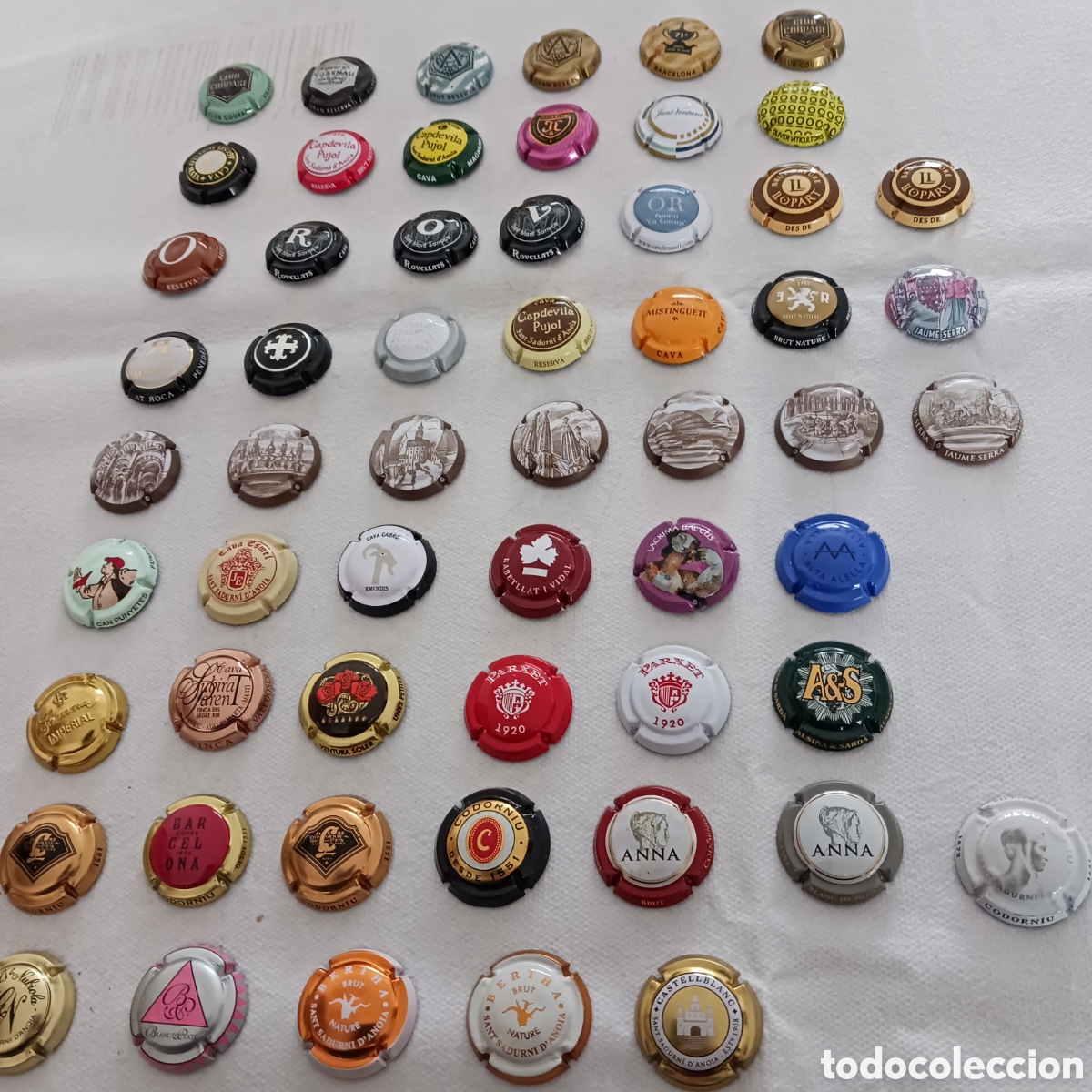 Coleccionismo de cava: Coleccion de 70 placas de cava catalan - Foto 2