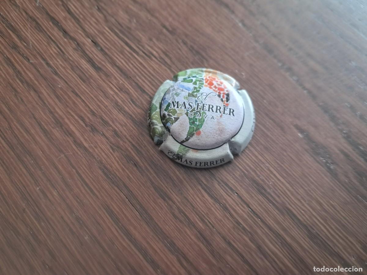 Coleccionismo de cava: placa, chapa de cava, Mas Ferrer. - Foto 2
