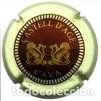 Coleccionismo de cava: PLACA CHAPA CAVA - Castell dAge ++ca - Foto 1