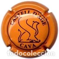 Coleccionismo de cava: PLACA CHAPA CAVA - Castell dAge **ca - Foto 1