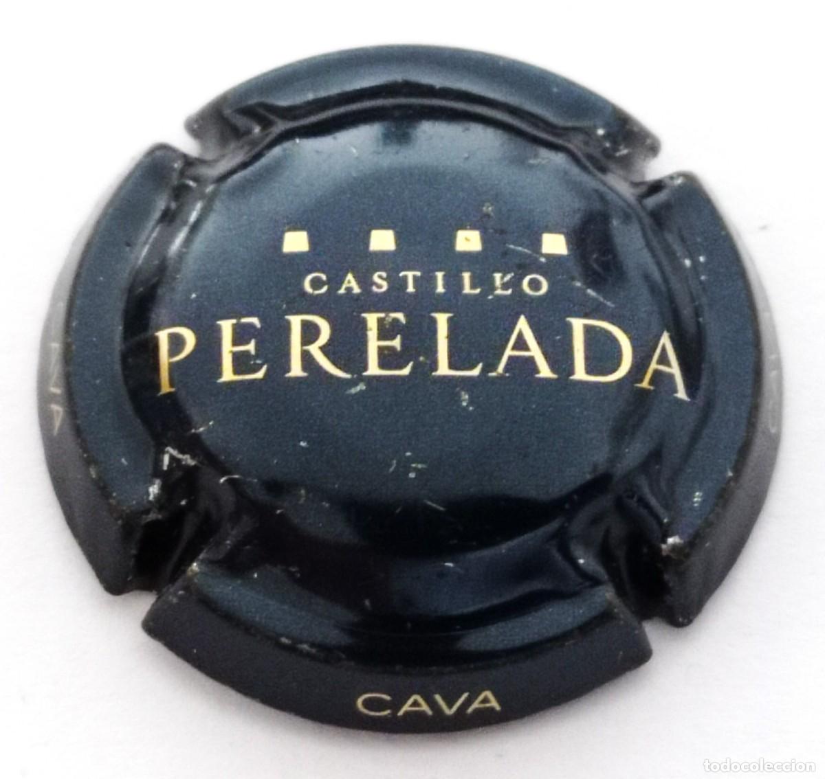 Coleccionismo de cava: PLACA CHAPA CAVA CASTILLO DE PERELADA - Foto 1