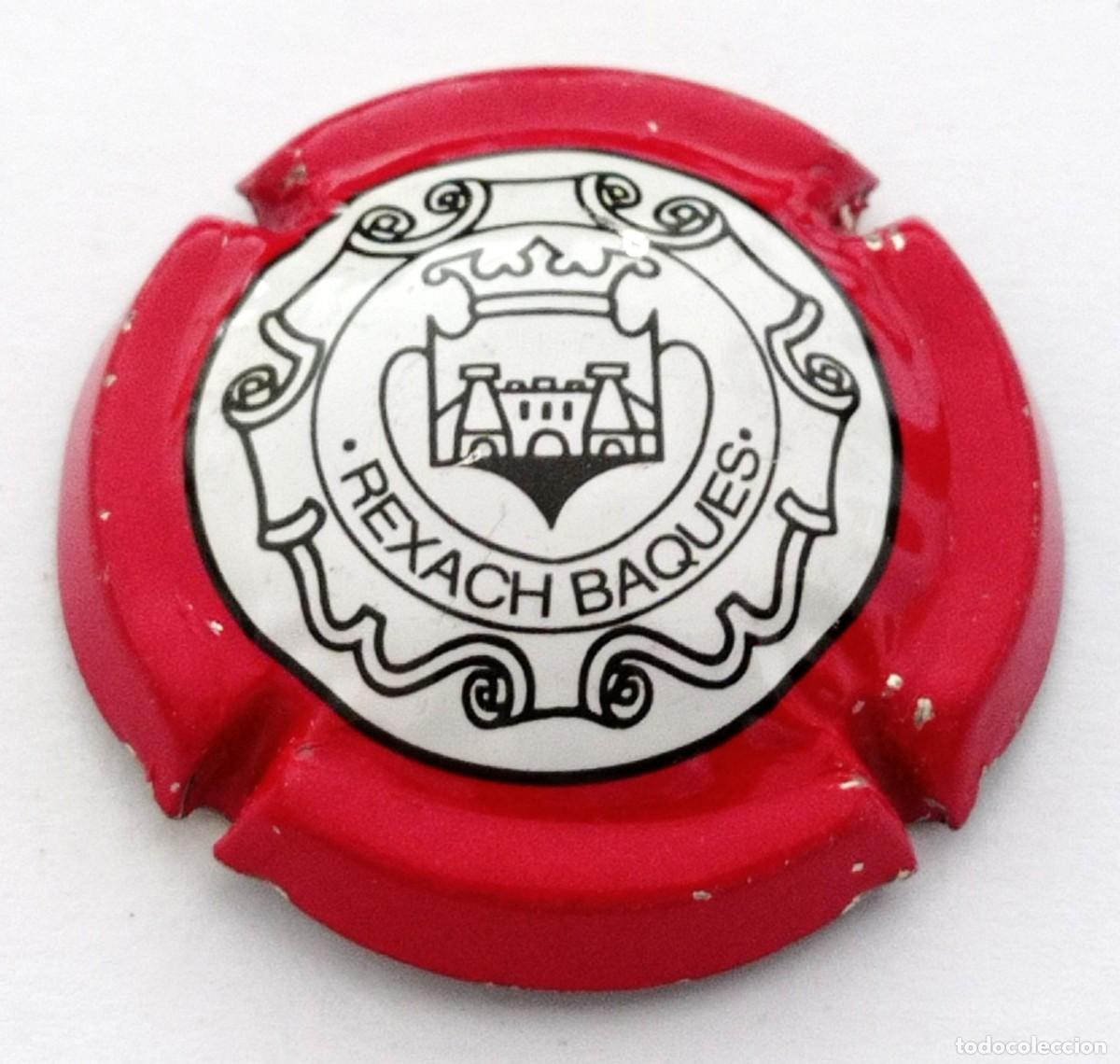 Coleccionismo de cava: PLACA CHAPA CAVA REXACH BAQU&Eacute;S - Foto 1