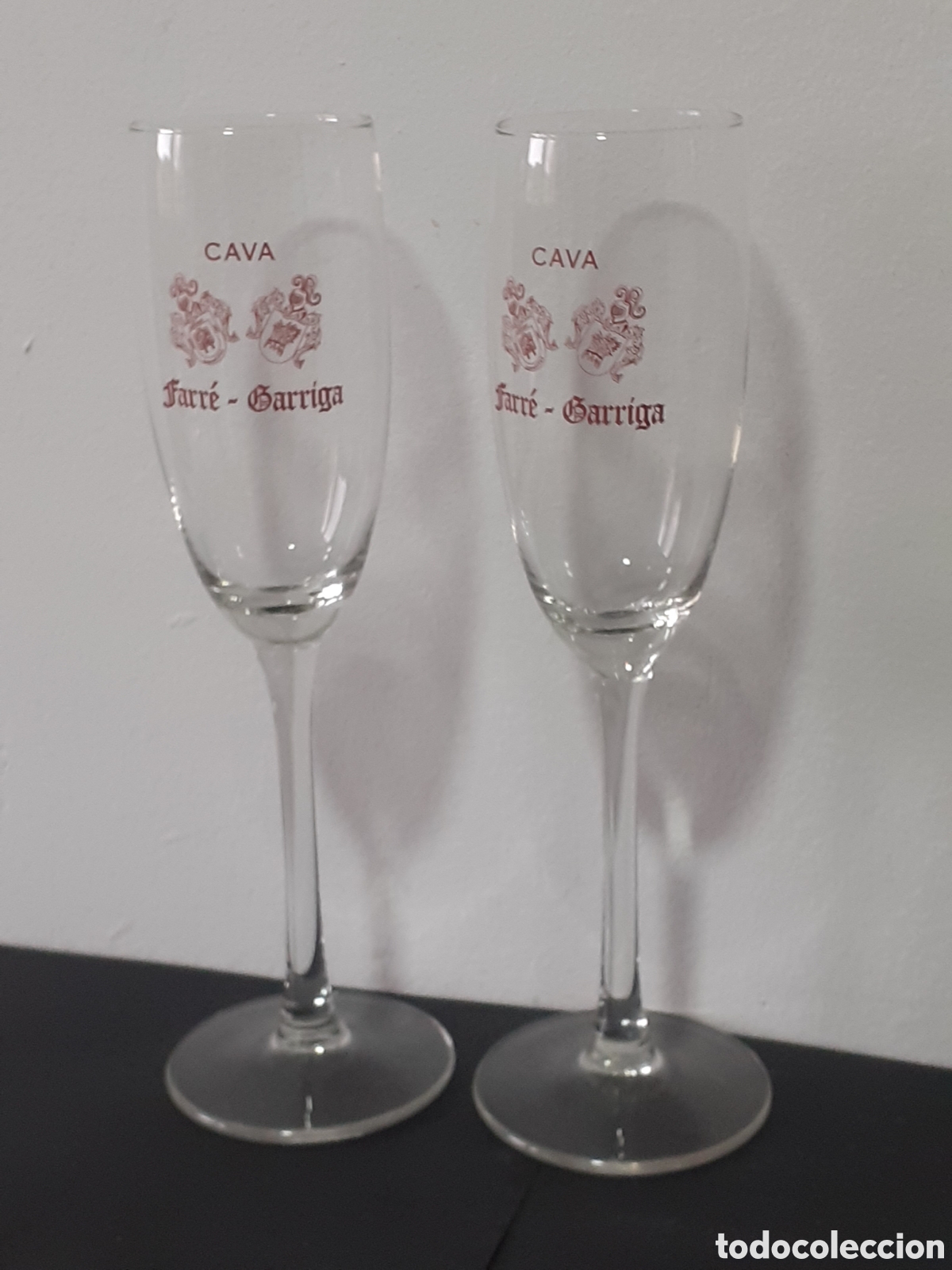 Coleccionismo de cava: FARR&Eacute;-GARRIGA PAREJA DE COPAS DE CAVA - Foto 1