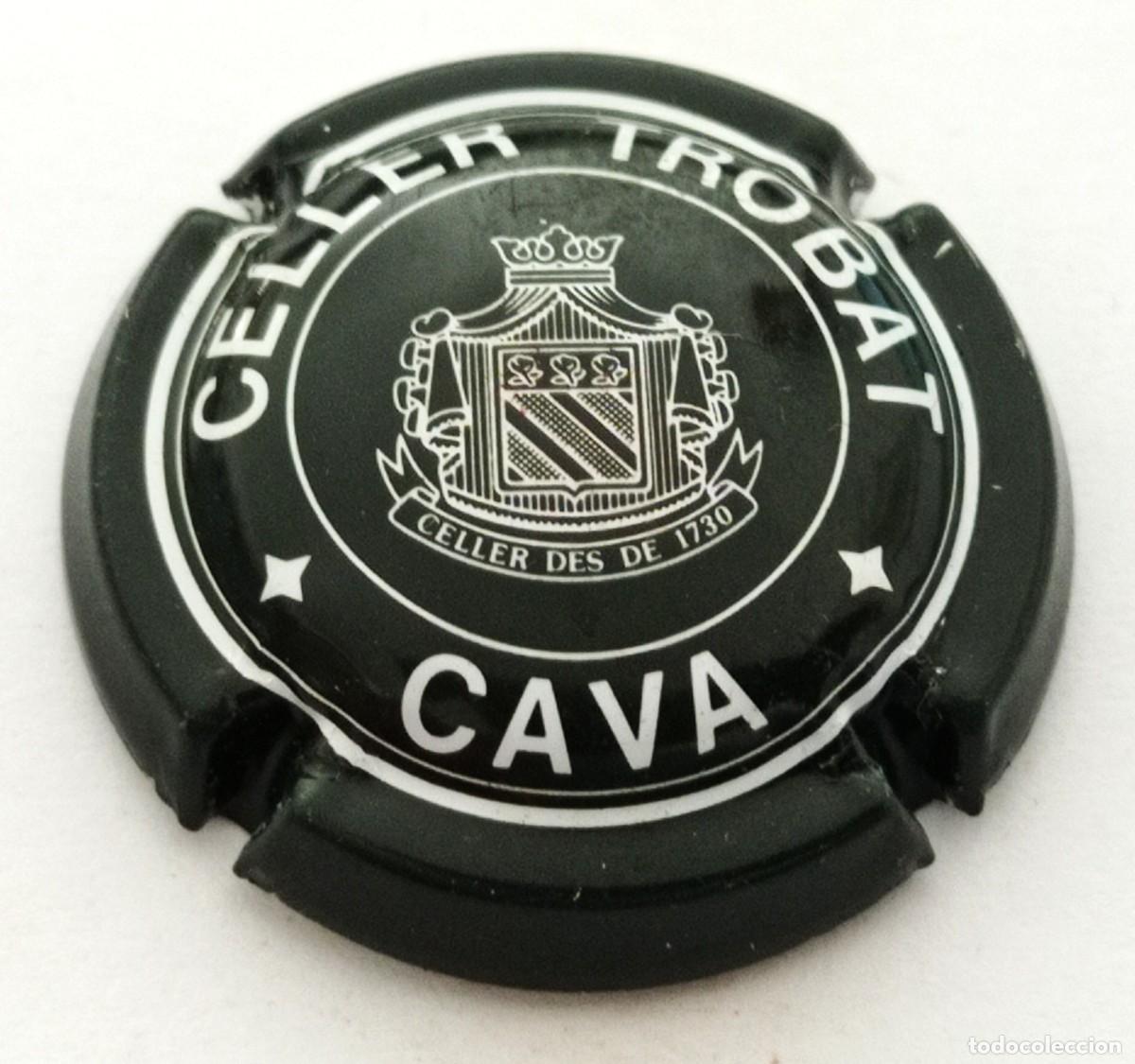 Coleccionismo de cava: PLACA CHAPA CAVA CELLER TROBAT - Foto 1