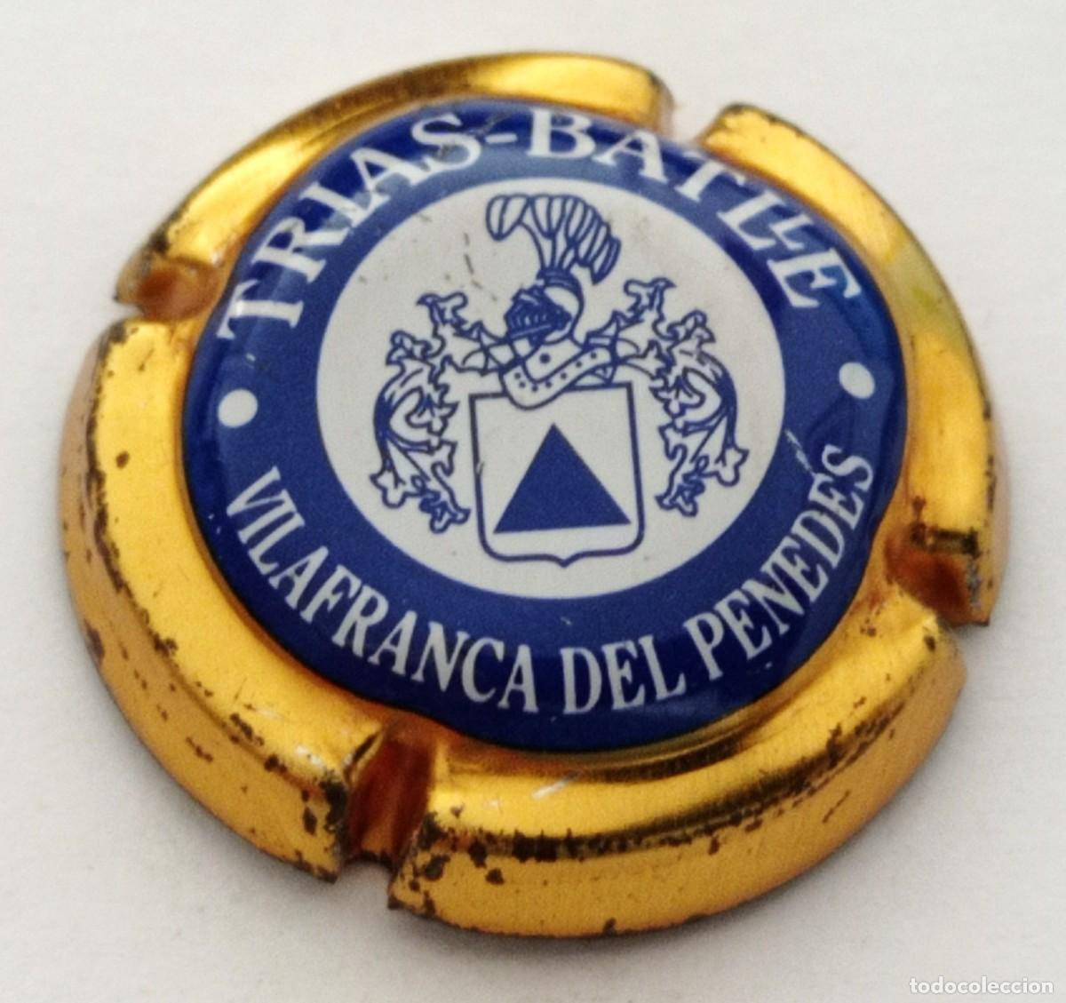 Coleccionismo de cava: PLACA CHAPA CAVA TRIAS BATLLE - Foto 1