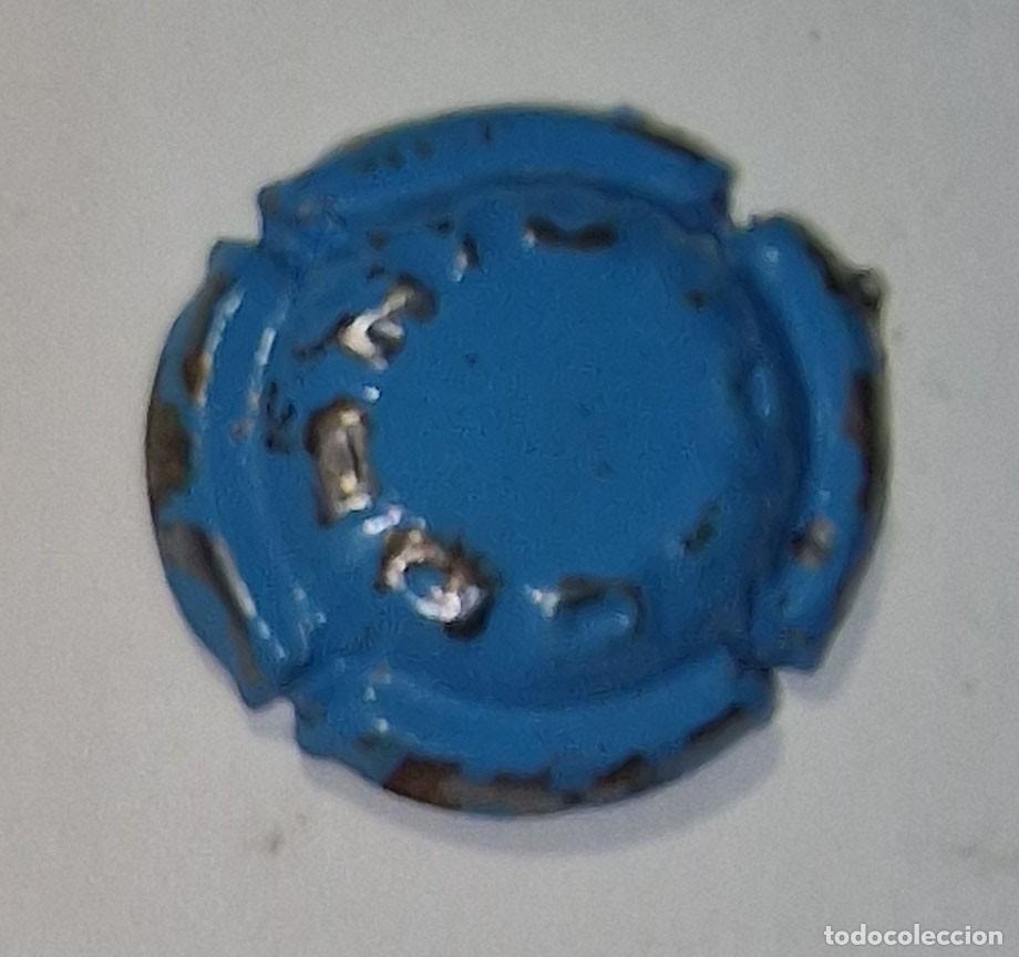 Coleccionismo de cava: ANTIGUA PLACA DE CAVA CODORNIU AZUL - Foto 3