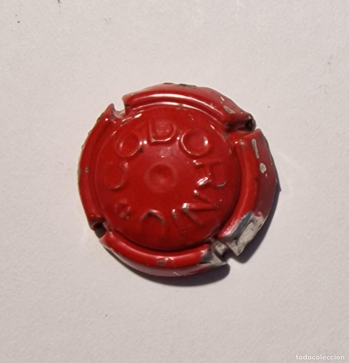 Coleccionismo de cava: ANTIGUA PLACA DE CAVA CODORNIU ROJA - Foto 1