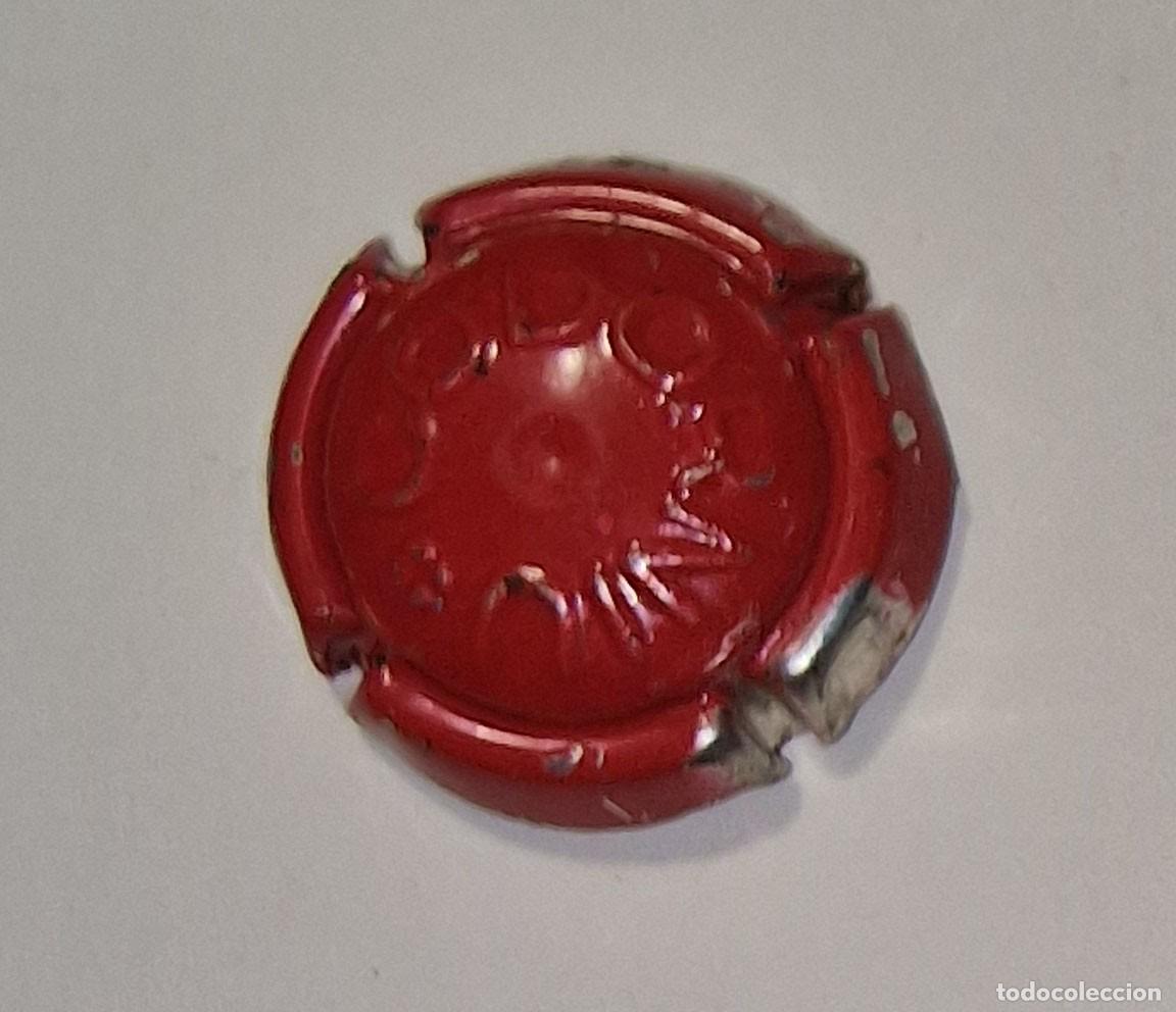 Coleccionismo de cava: ANTIGUA PLACA DE CAVA CODORNIU ROJA - Foto 3