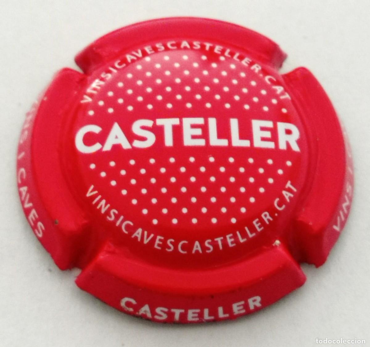 Coleccionismo de cava: PLACA CHAPA CAVA CASTELLER - Foto 1
