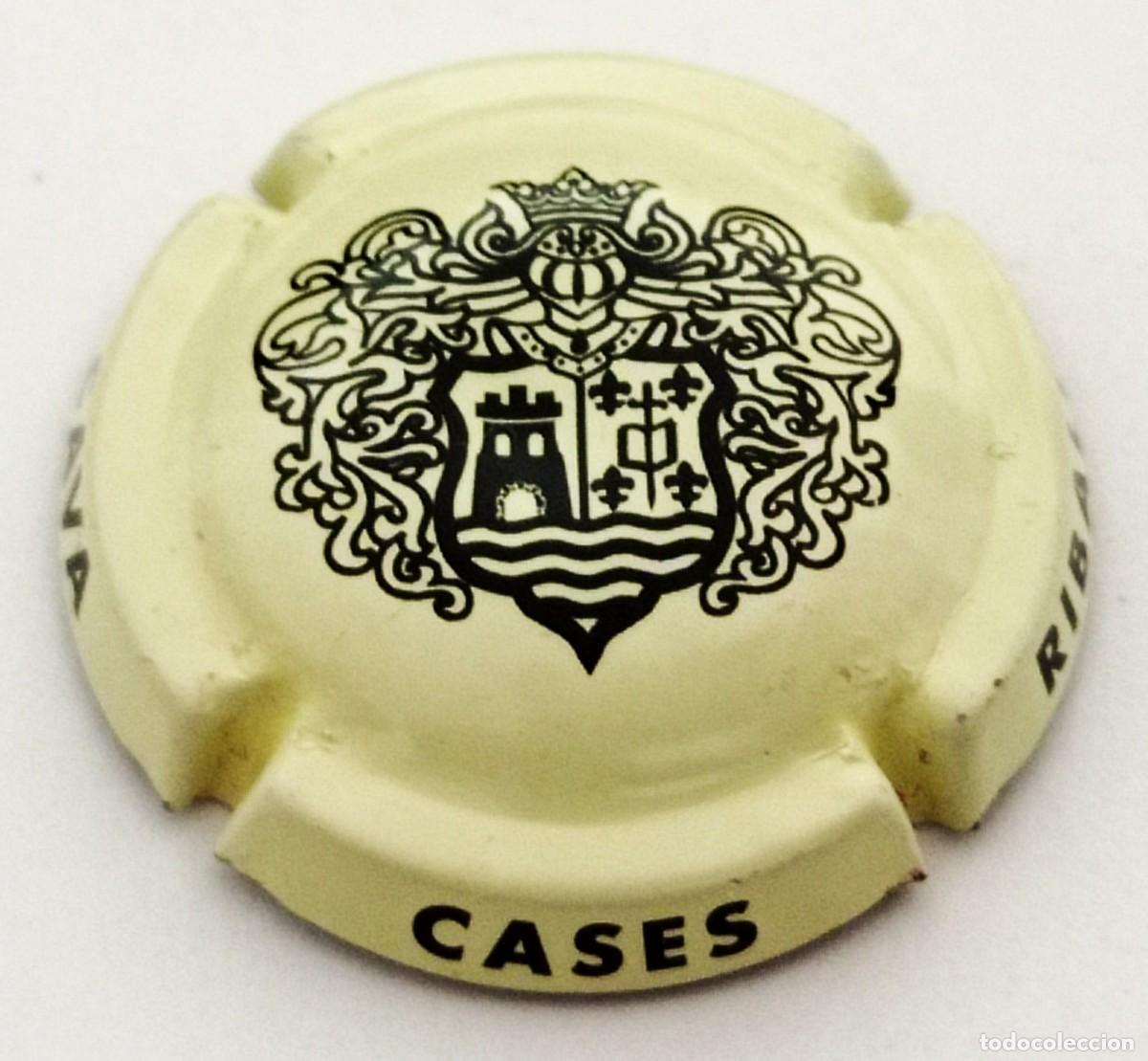 Coleccionismo de cava: PLACA CHAPA CAVA CASES RIBALTA - Foto 1