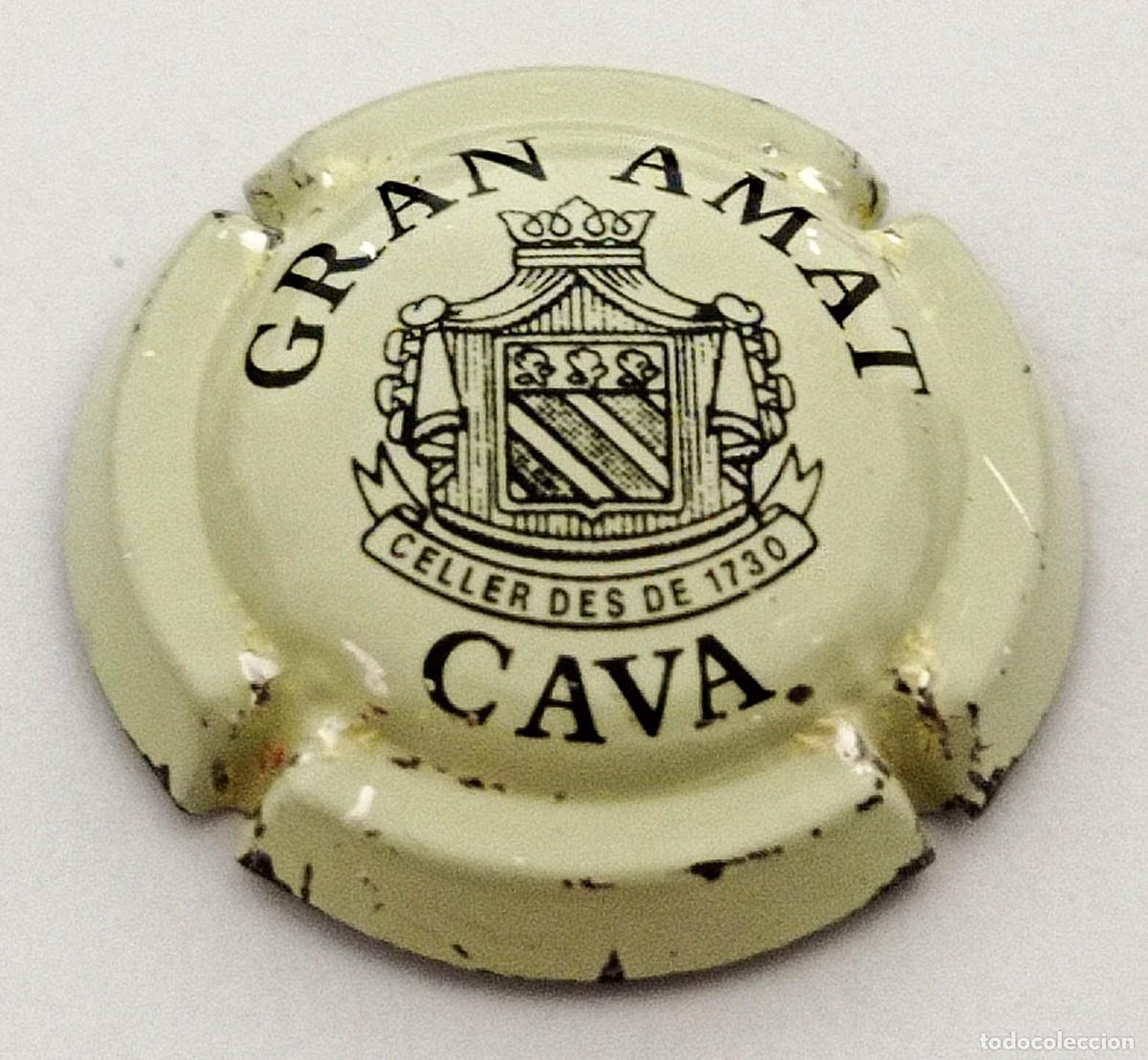 Coleccionismo de cava: PLACA CHAPA CAVA GRAN AMAT - Foto 1
