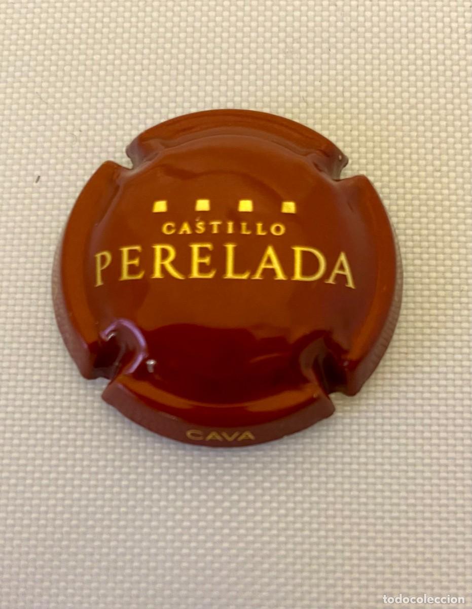 Coleccionismo de cava: 1 PLACA CHAPA DE CAVA CASTILLO PERELADA - Foto 1