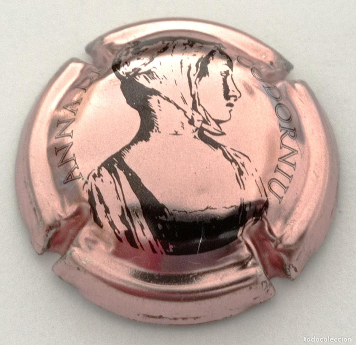 Coleccionismo de cava: PLACA CHAPA CAVA ANNA DE CODORNIU ROSADO - Foto 1