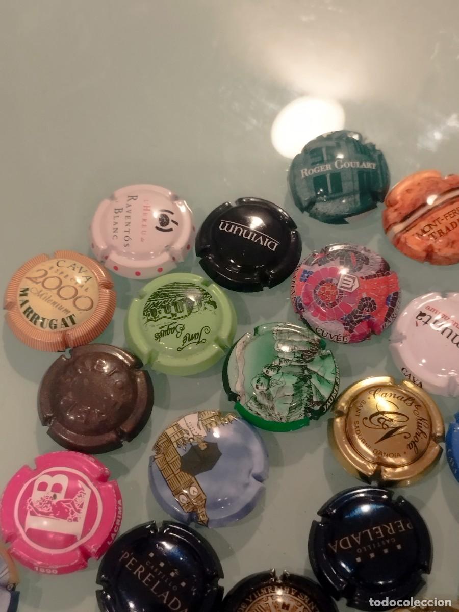 Coleccionismo de cava: Lote de 27 chapas de cava. - Foto 5