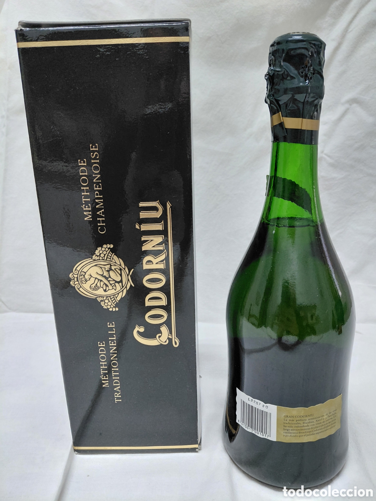 Coleccionismo de cava: Botella CAVA GRAN CODORN&Iacute;U con su caja - Foto 4