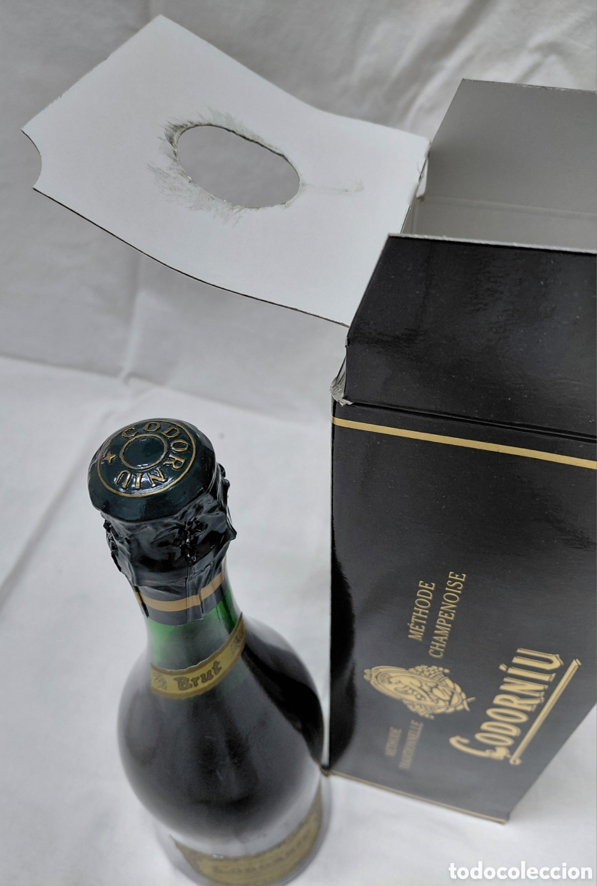 Coleccionismo de cava: Botella CAVA GRAN CODORN&Iacute;U con su caja - Foto 5
