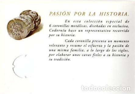 Coleccionismo de cava: ESTUCHE 6 CHAPAS DE CAVA CODORNIU EDICI&Oacute;N LIMITADA - Foto 4