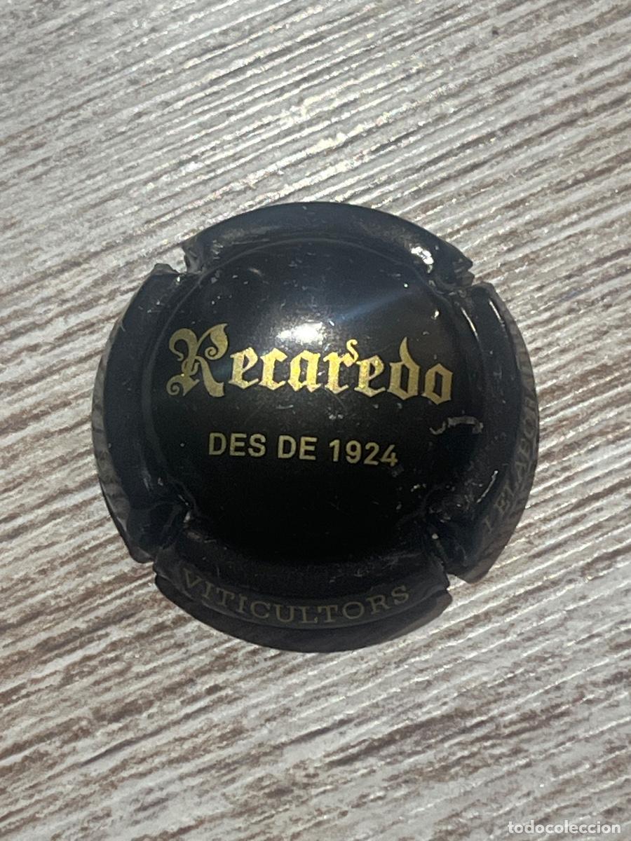 Coleccionismo de cava: RECAREDO | Chapa Placa de Cava Champagne - Foto 1