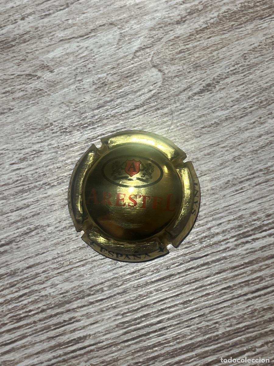 Coleccionismo de cava: ARESTEL | Chapa Placa de Cava Champagne - Foto 1