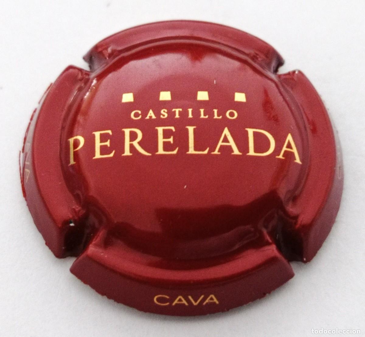 Coleccionismo de cava: PLACA CHAPA CAVA CASTILLO DE PERELADA - Foto 1