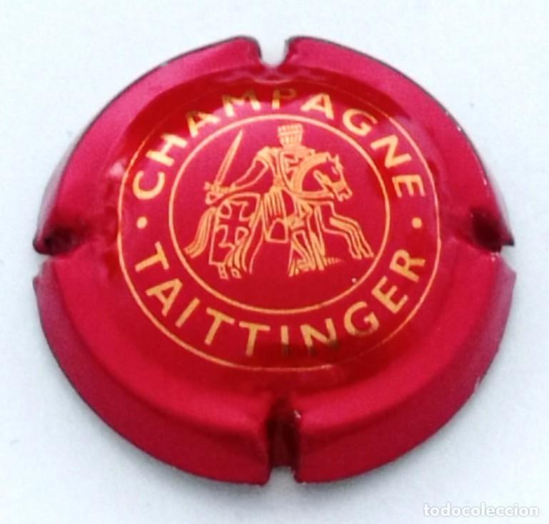 Coleccionismo de cava: PLACA CHAPA CHAMPAGNE TAITTINGER - Foto 1