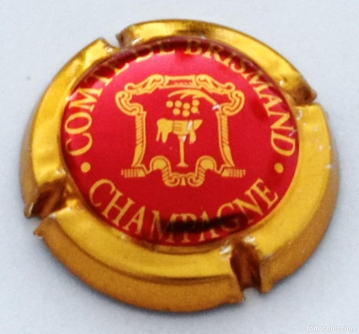 Coleccionismo de cava: PLACA CHAPA CHAMPAGNE COMTE DE BRISMAND - Foto 1