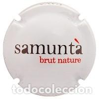 Coleccionismo de cava: PLACA CHAPA CAVA - SAMUNT&Agrave; - BRUT NATURE - Foto 1