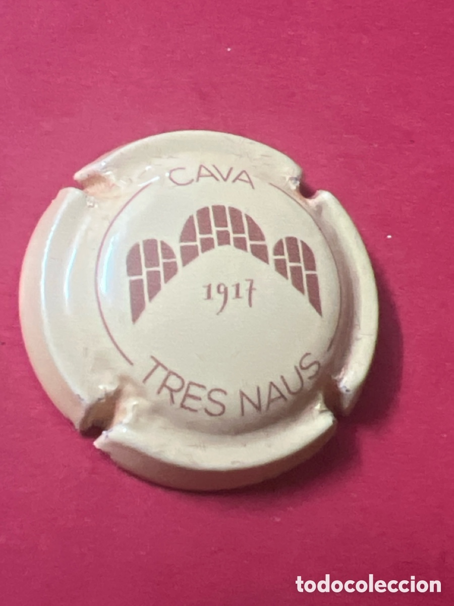 Coleccionismo de cava: T803. PLACA DE CAVA - TRES NAUS - Foto 1