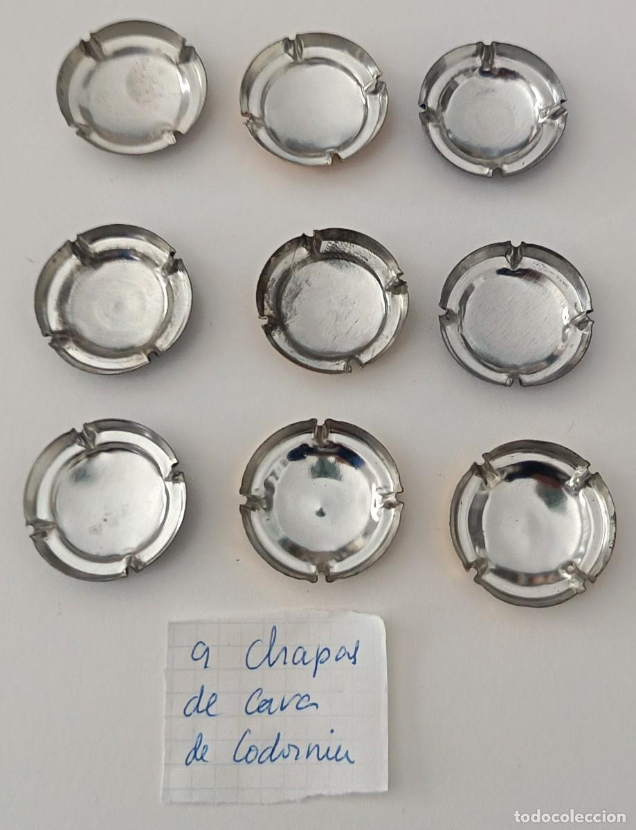 Coleccionismo de cava: 9 Chapas de cava. Codorniu. - Foto 2