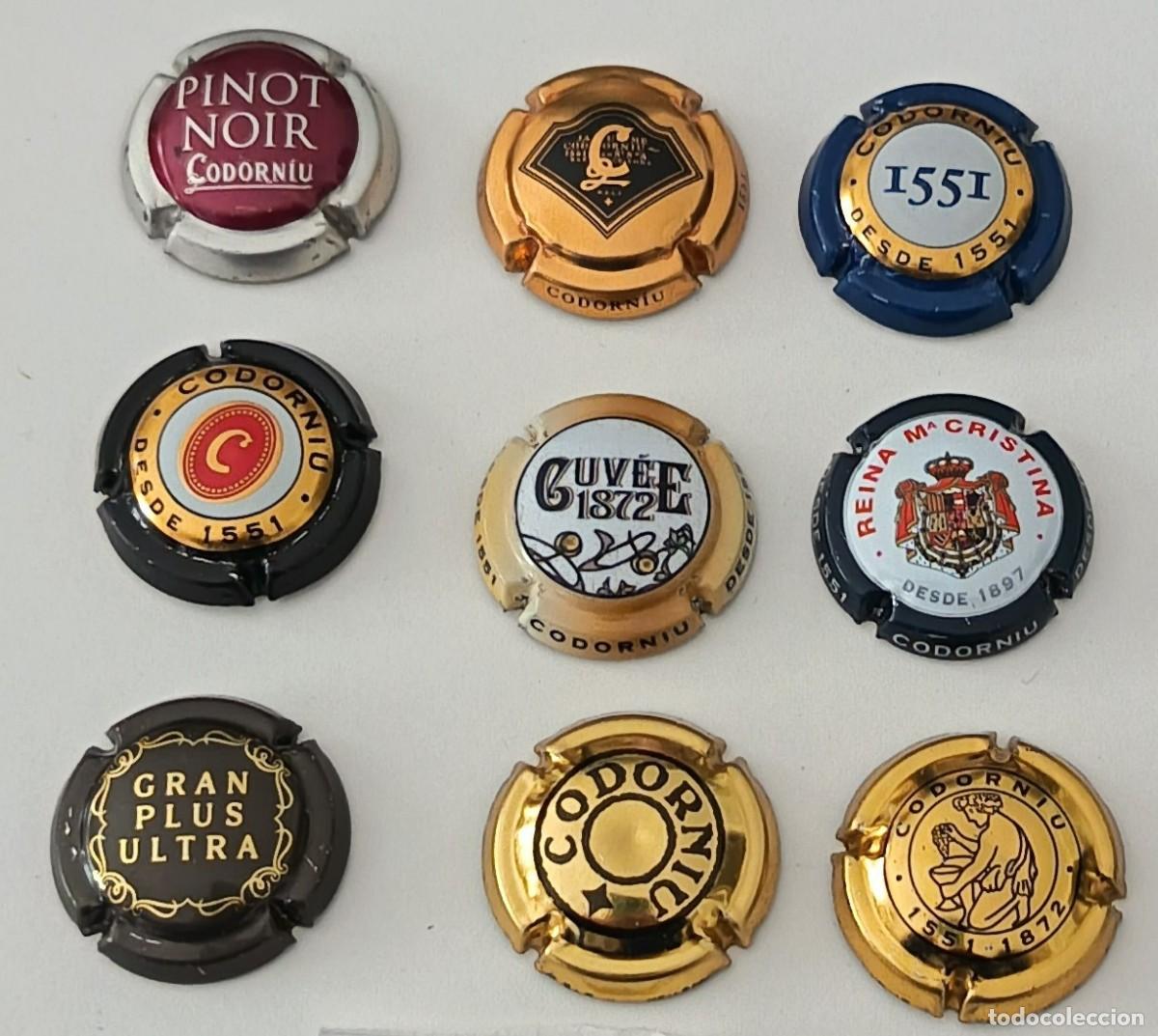 Coleccionismo de cava: 9 Chapas de cava. Codorniu. - Foto 4