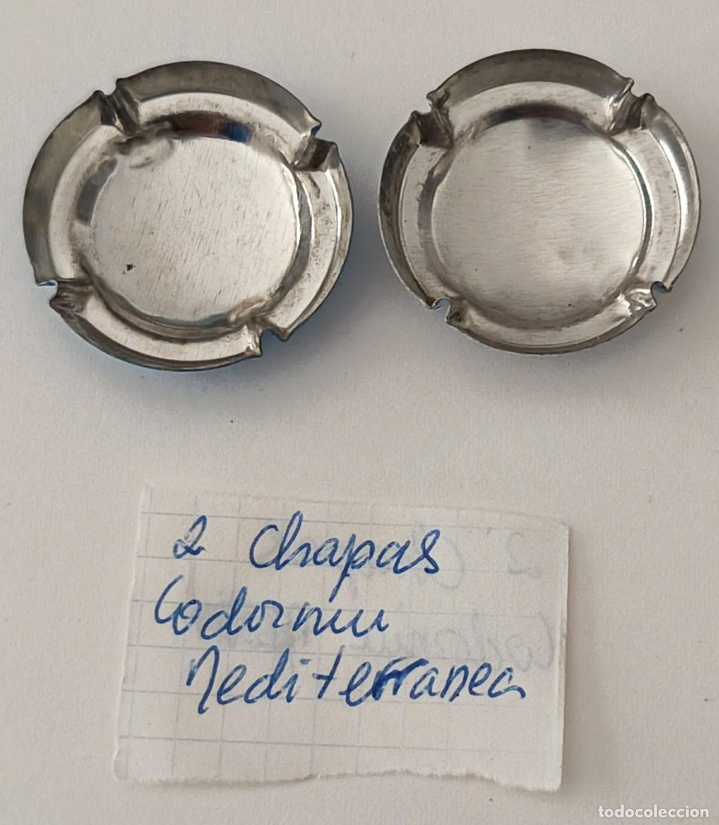 Coleccionismo de cava: 2 Chapas de cava. Codorniu Mediterranea. - Foto 2