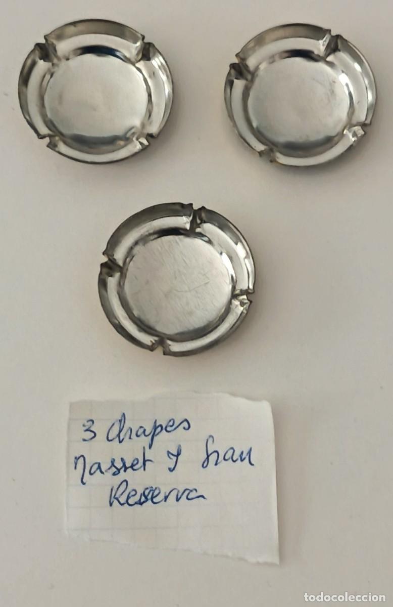 Coleccionismo de cava: 3 Chapas de cava. Masset Gran Reserva. - Foto 2