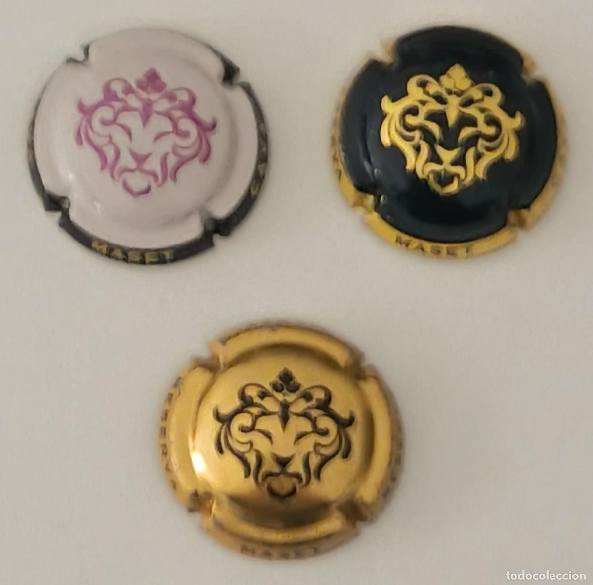Coleccionismo de cava: 3 Chapas de cava. Masset Gran Reserva. - Foto 4