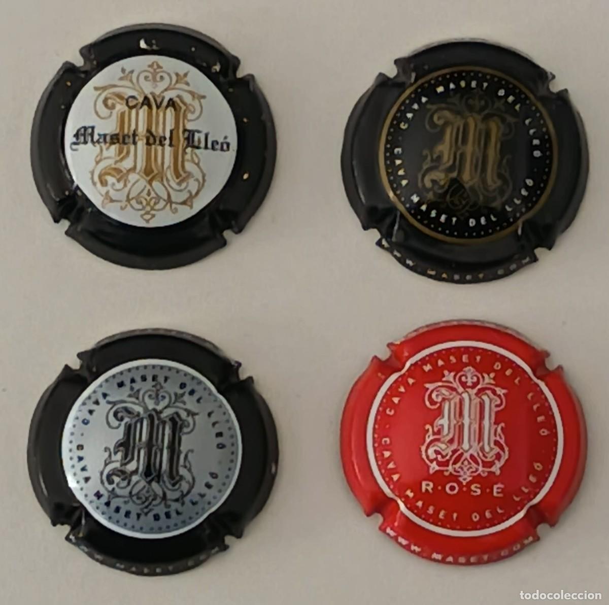 Coleccionismo de cava: 4 Chapas de cava. Masset del Lleo y Rose. - Foto 1