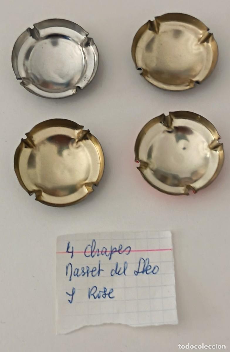 Coleccionismo de cava: 4 Chapas de cava. Masset del Lleo y Rose. - Foto 2