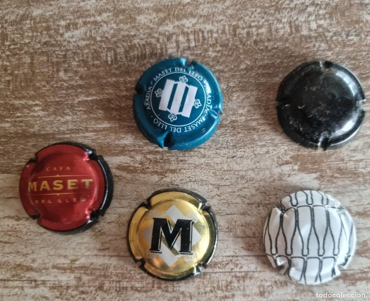 Coleccionismo de cava: COLECCION 5 CHAPA/ PLACA CAVA MASET - Foto 1