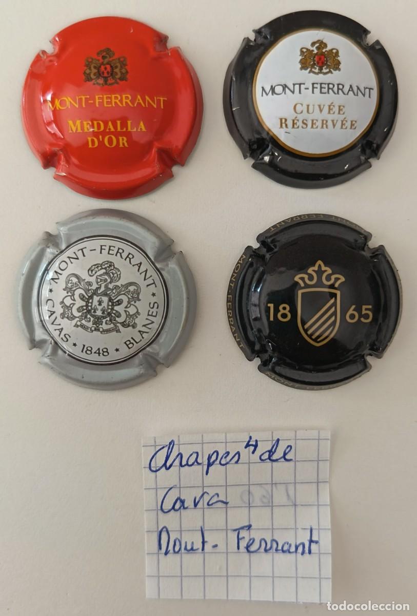 Coleccionismo de cava: 4 Chapas de cava. Mont - Ferrant. - Foto 3
