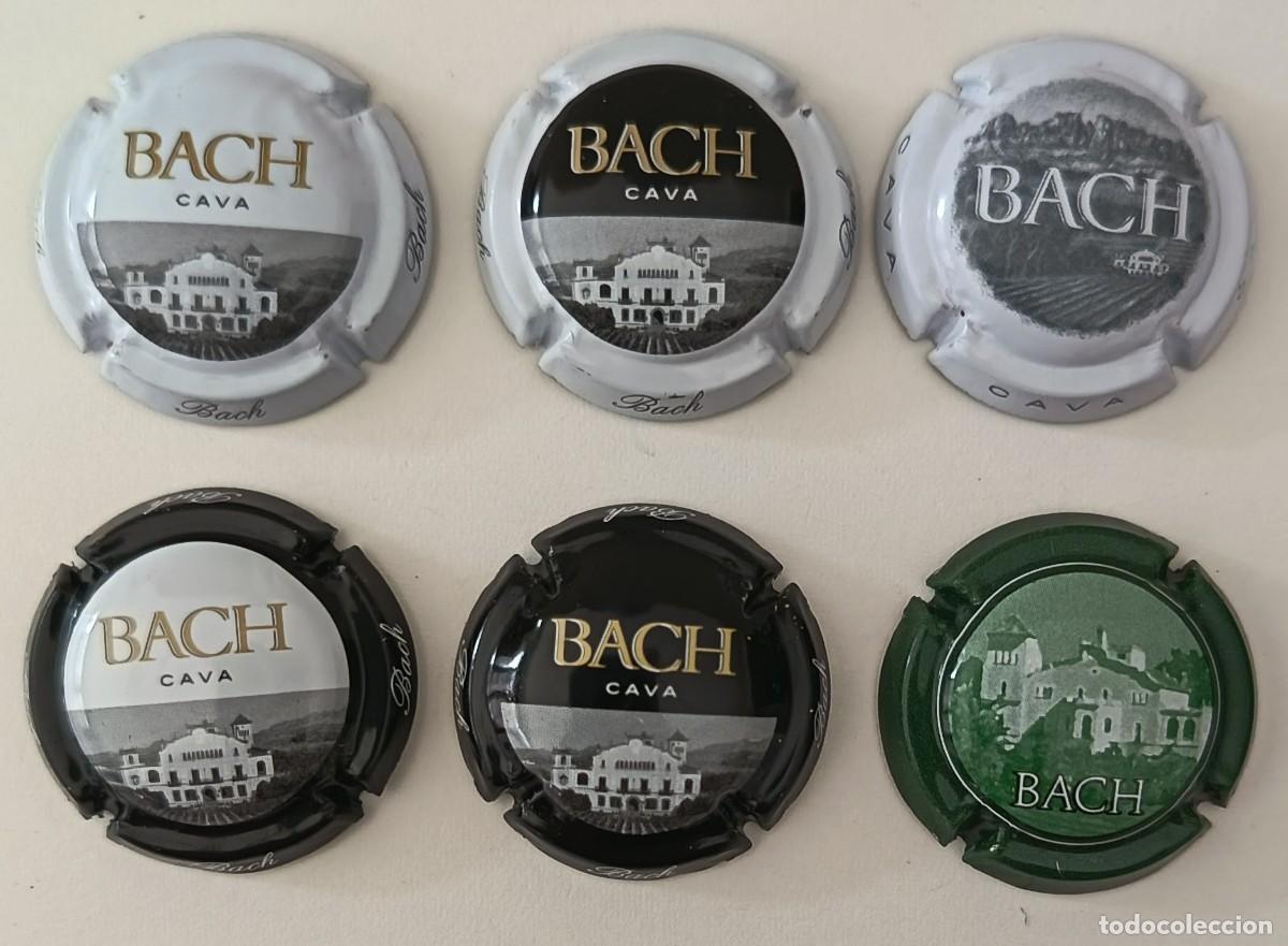 Coleccionismo de cava: 6 Chapas de cava. Bach. - Foto 1