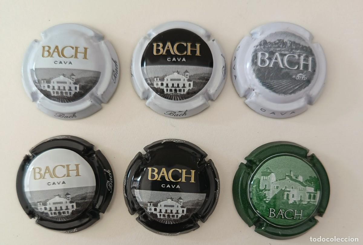 Coleccionismo de cava: 6 Chapas de cava. Bach. - Foto 2