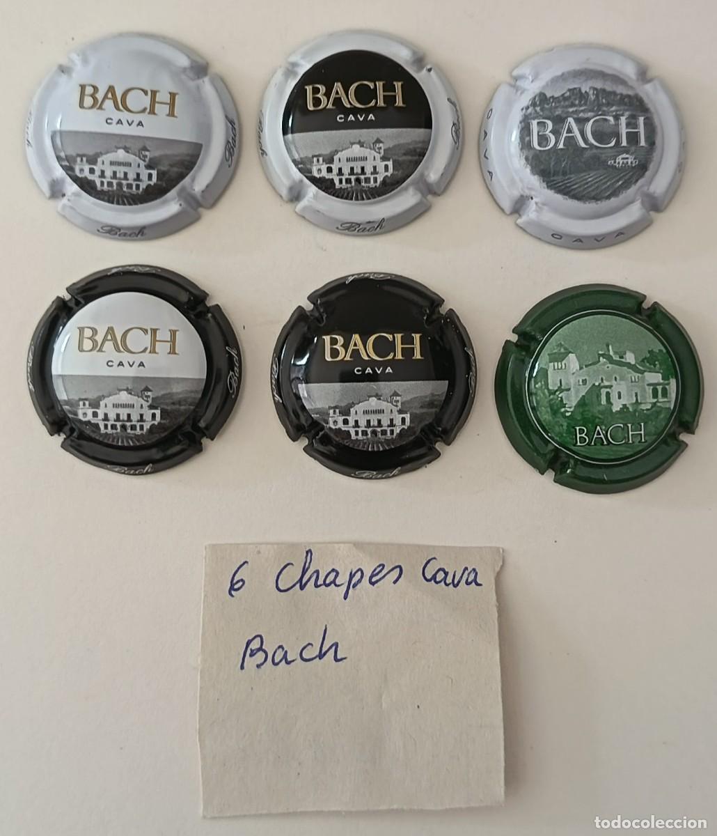 Coleccionismo de cava: 6 Chapas de cava. Bach. - Foto 5