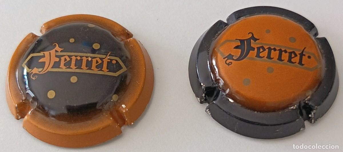 Coleccionismo de cava: 2 Chapas de cava. Ferret. - Foto 3